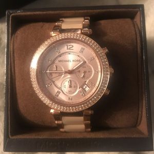 Michael Kors “Parker” watch—Rose/Blush color